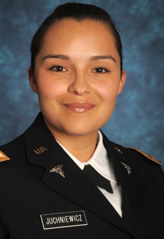 Emily Juchniewicz was the first Native American woman to graduate from NMSU’s ROTC program when she completed her degree in May 2013.