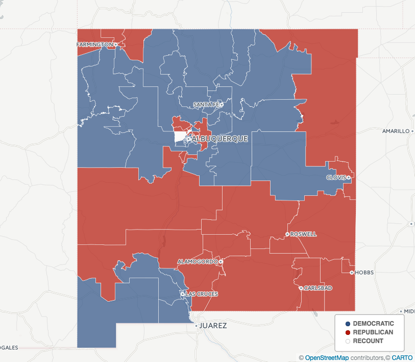 Mapping the election NM Legislature results New Mexico In Depth
